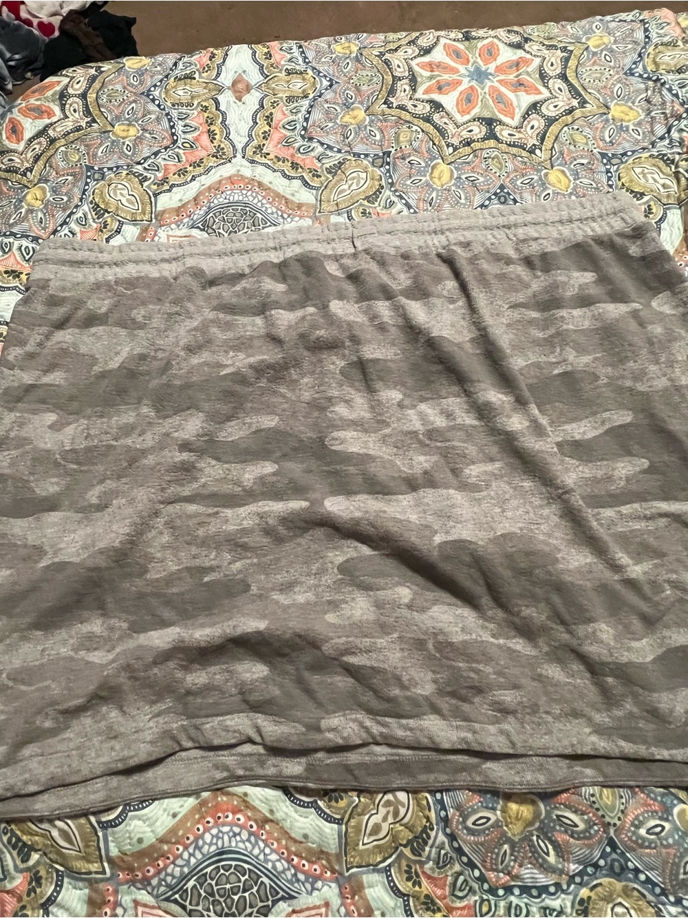 Maurices Taupe Camo Drawstring Mini Skirt - Picture 4 of 4